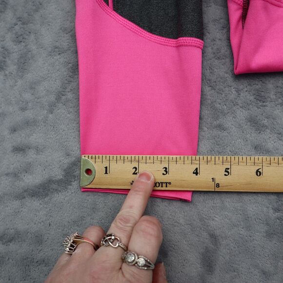 Champion Pants Womens PS Gray Pink Petite Leggings Elastic Waist Pull On - Picture 5 of 16